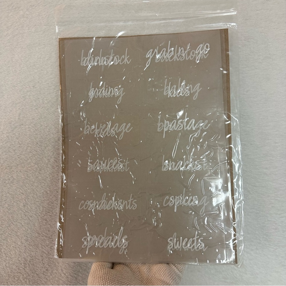 The Home Edit clear labels Pantry Edition 24 Label
